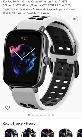 KeeFos 20 mm Correa Compatible con Amazfit GTS 3\\/A de segunda mano por  6,95 EUR en Barcelona en WALLAPOP