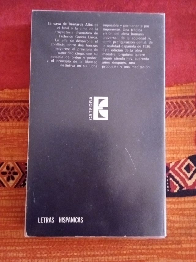 La casa de Bernarda Alba. Federico García Lorca