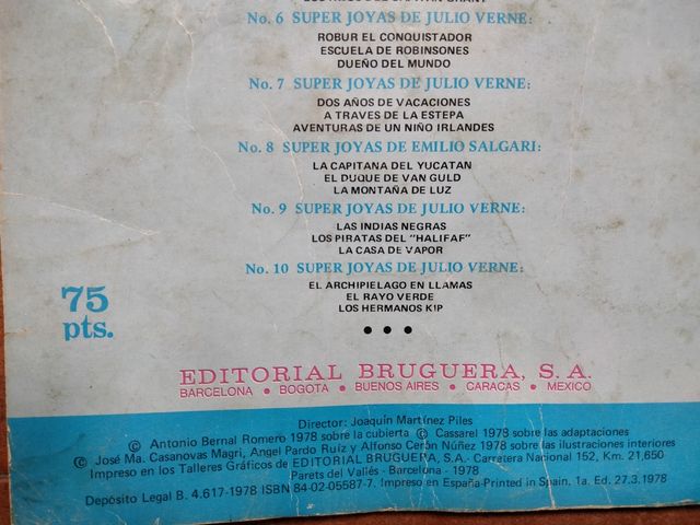 LOTE 4 LIBROS SUPER JOYAS LITERARIAS+1 COMIC N° 50