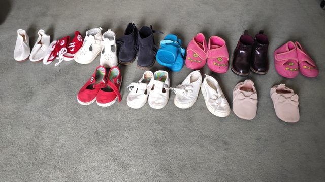 Pack de zapatos talla de 20-22