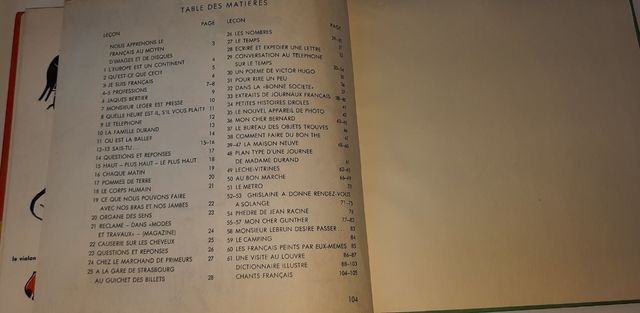 Antiguo Libro de Francés