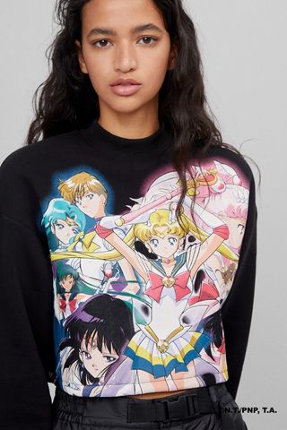 Sailor Moon x Bershka Sudadera de segunda mano por 13 EUR en A Coruña en  WALLAPOP