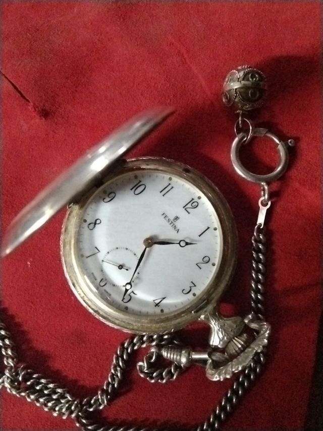 Reloj de bolsillo Festina plata