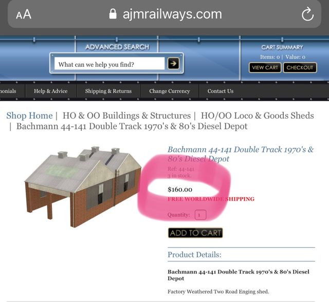 BACHMANN 44-141 Almacén locomotoras NUEVO