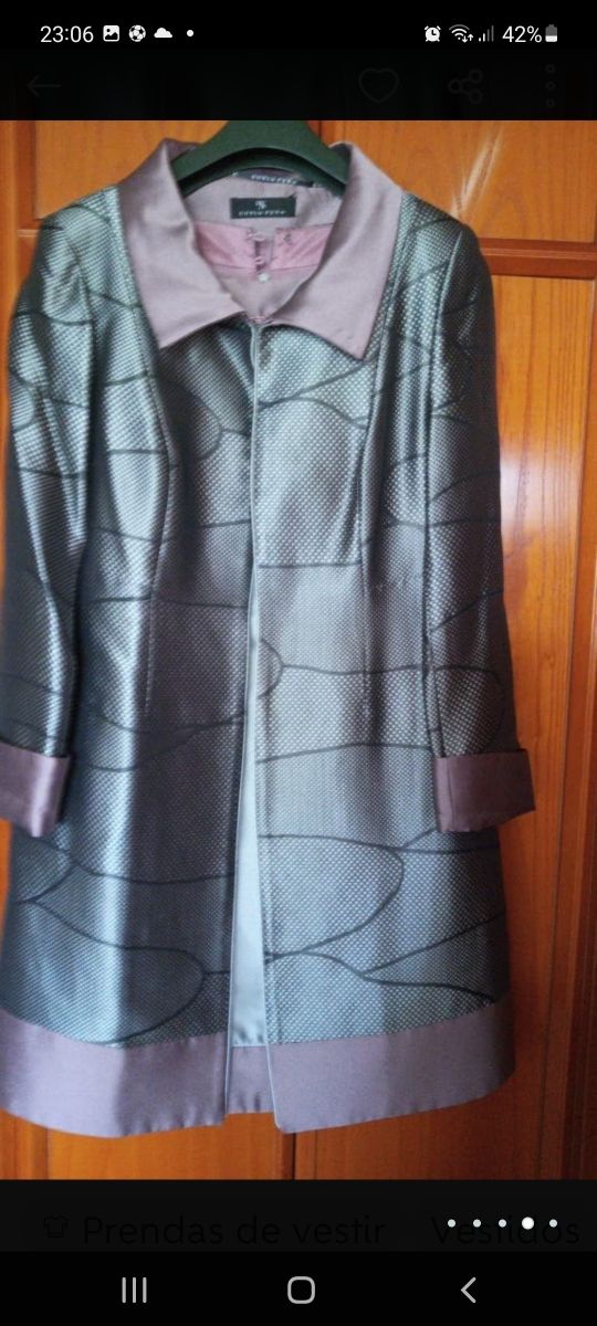 Abrigo y vestido ceremonia