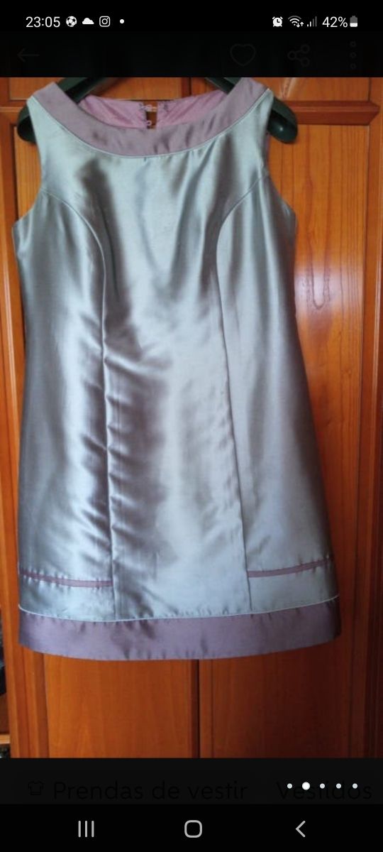 Abrigo y vestido ceremonia