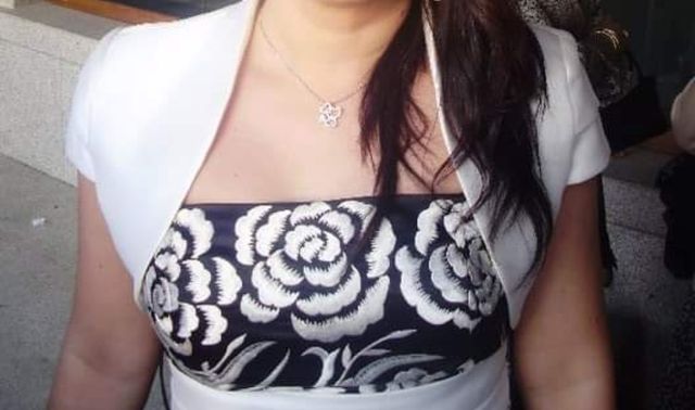 Vestido fiesta bordado Sonia Peña