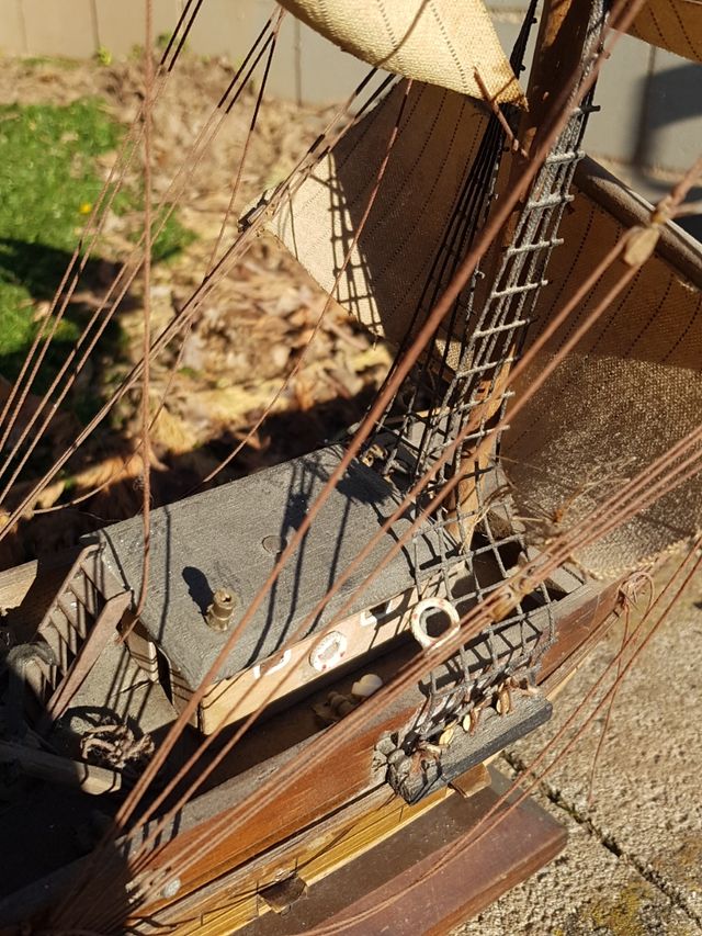 BARCO MADERA ANTIGUO FRagata siglo xvIII