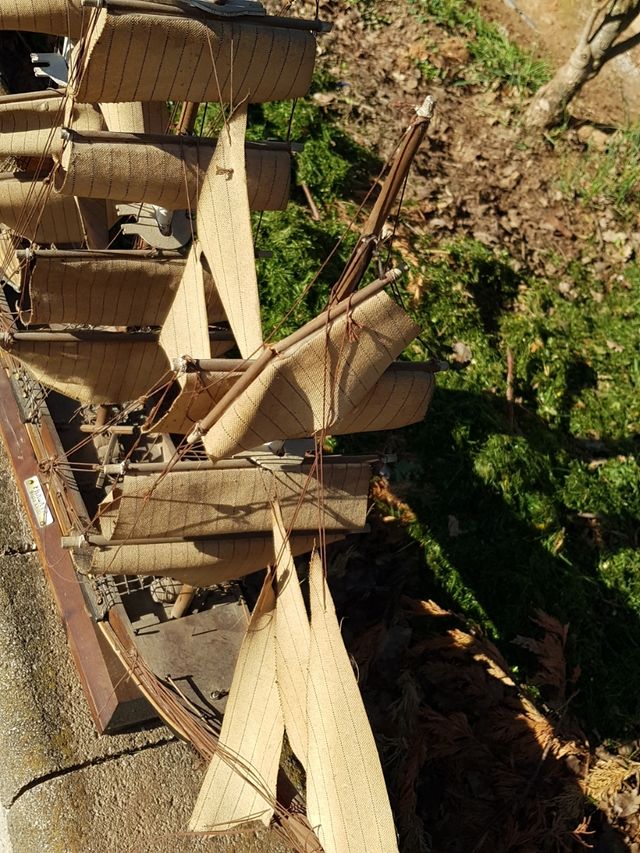 BARCO MADERA ANTIGUO FRagata siglo xvIII