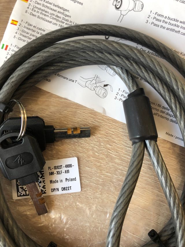 Candado antirrobo ordenador 