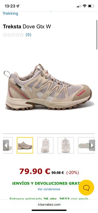 Zapatillas trekking mujer talla 38 de segunda mano por 65 EUR en Burgos en  WALLAPOP