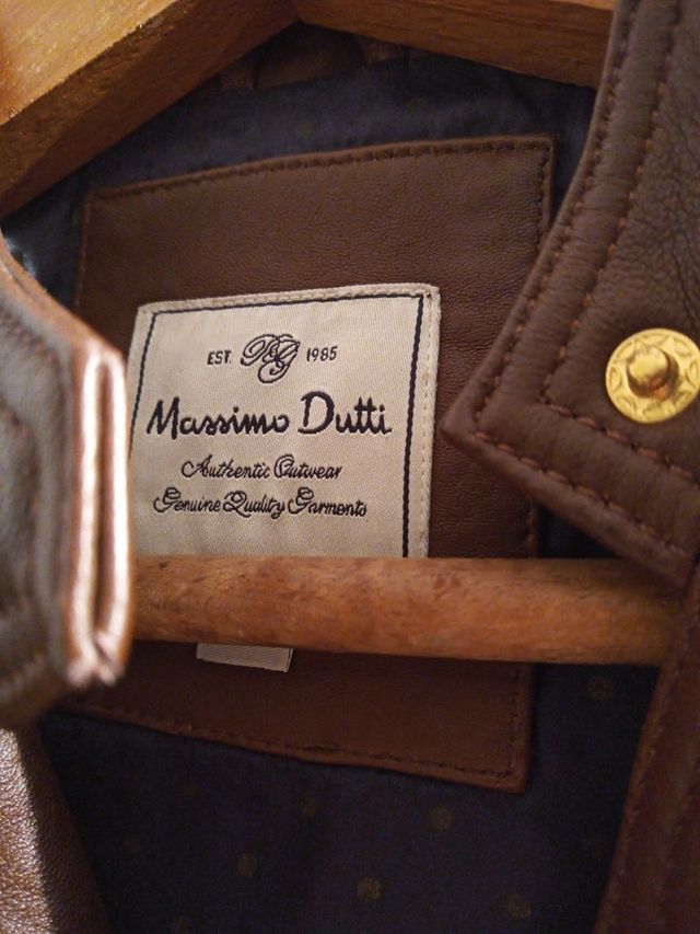 pantalon piel marron talla 36 cazadora piel marron