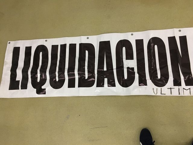 Letrero liquidacion