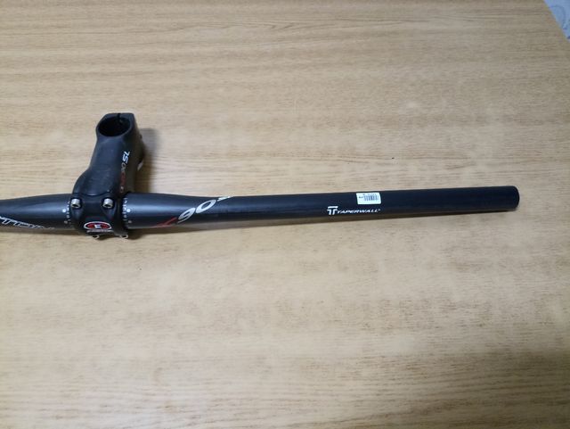 conjunto nuevo carbono mate manillar y potencia