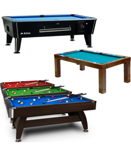 Mesas de BILLAR y FUTBOLINES