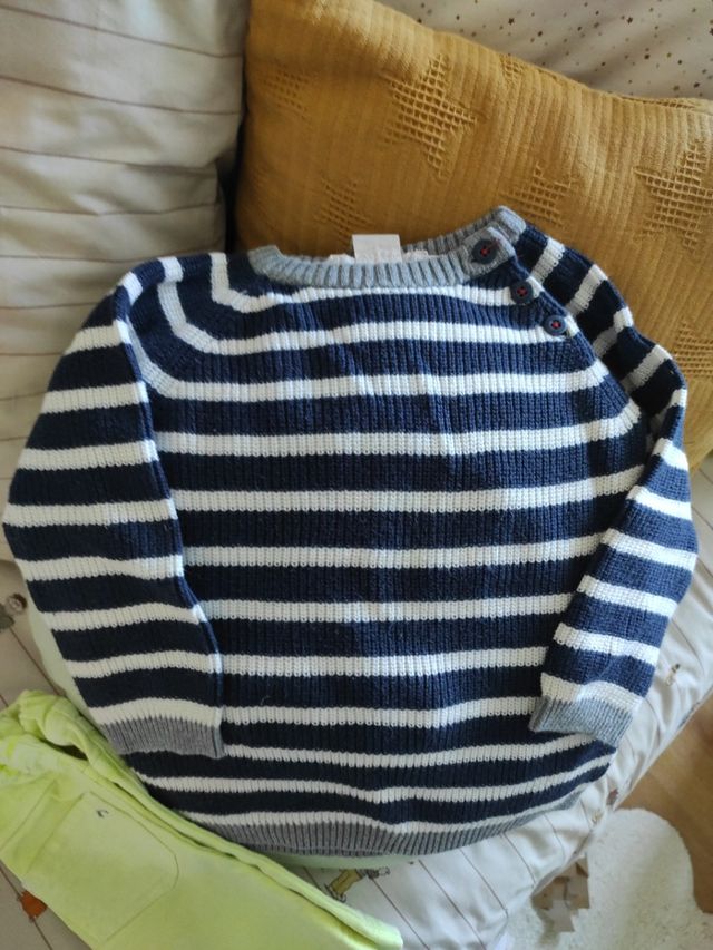 Jersey rayas marineras talla 36 meses