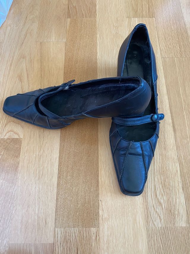 Zapatos tacón negros HISPANITAS 37