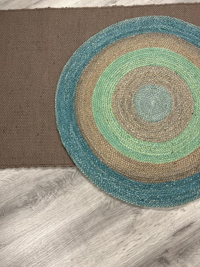 Alfombra Yute Étnica redonda