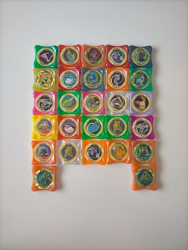 27 Tazos POKEMON WAPS