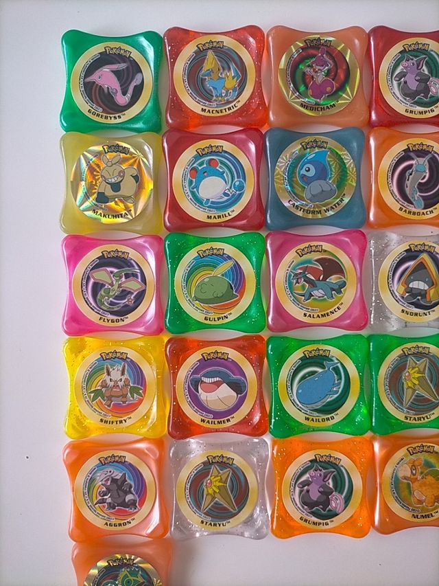 27 Tazos POKEMON WAPS