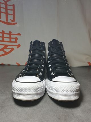 Converse Chuck taylor all star plataforma polipiel de segunda mano por 75  EUR en Valencia en WALLAPOP