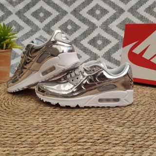 Nike Air Max 90 Plata Metallic Silver (EU 40,5) de segunda mano por 100 EUR  en Leganés en WALLAPOP