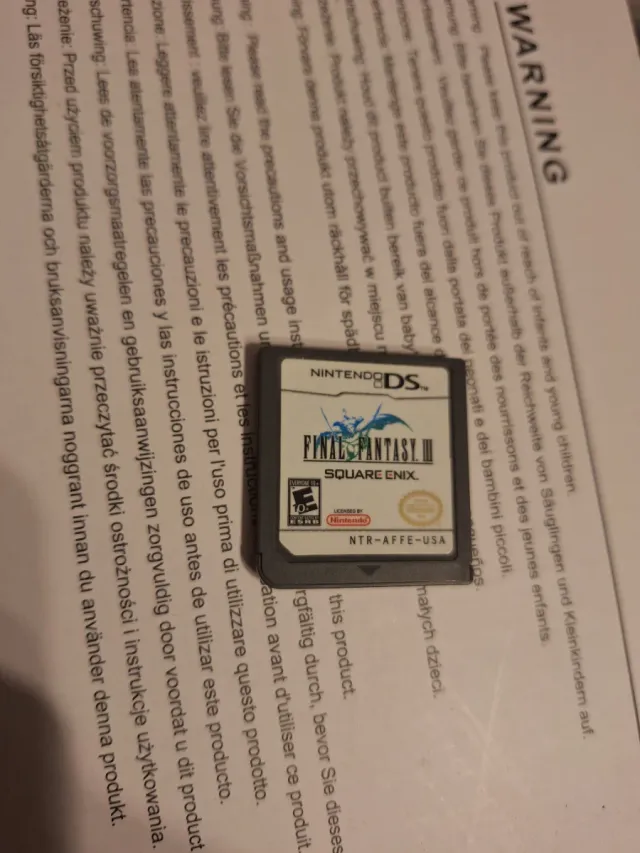 Final Fantasy III 3 Nintendo DS Completo NTSC USA