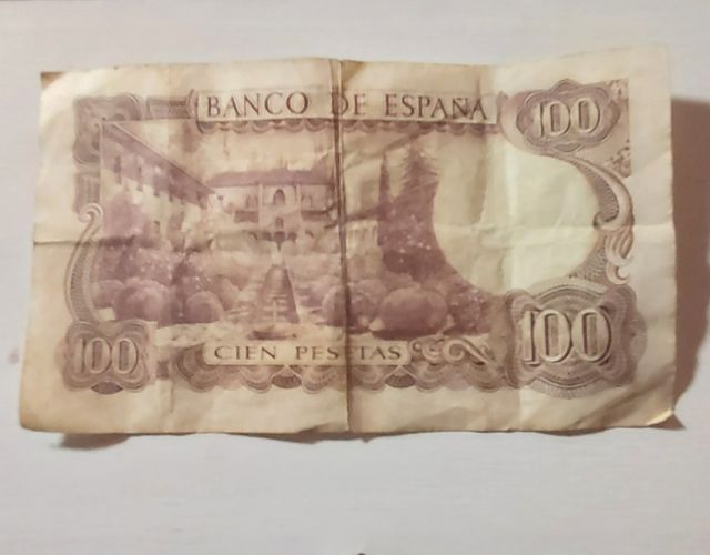 billete de 100 pesetes 1970