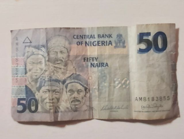 billete de 50 NAIRA DE Nigeria