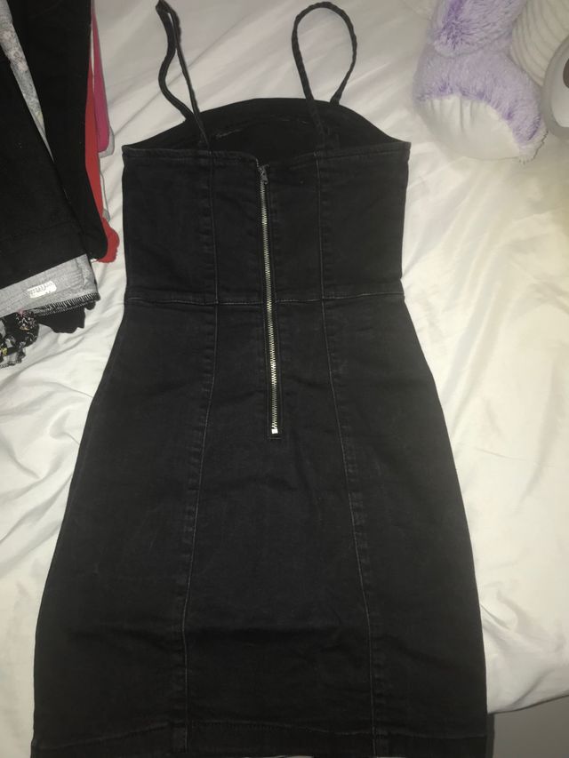 Vestido primark negro denim