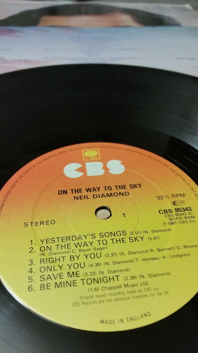 LP VINILO NEIL DIAMOND "ON THE WAY TO THE SKY".