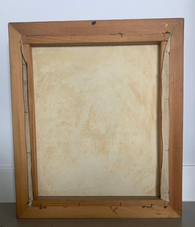 Óleo costumbrista. Paisaje Valenciano