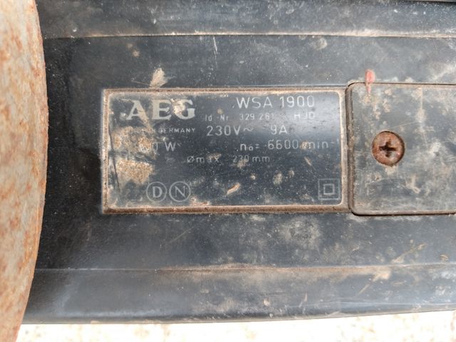 Radial Amoladora AEG WSA 1900