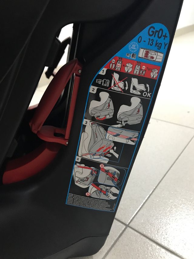 Silla de coche hasta 13kg a favor