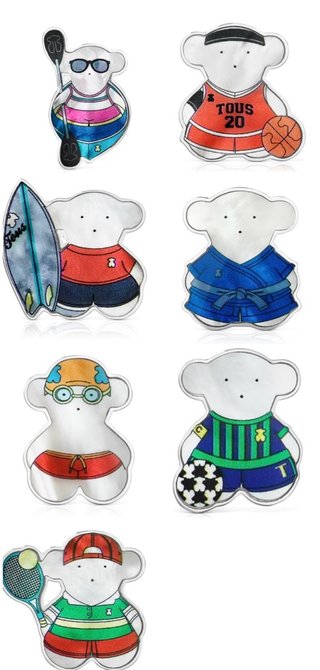 Pin Tous de plata - 7 modelos