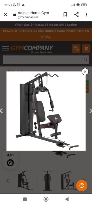 Multiestacion ADIDAS HOME GYM de segunda mano por 500 EUR en Premià de Mar  en WALLAPOP