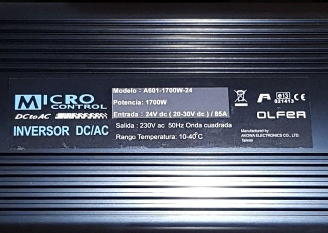 Convertidor Conversor DC / AC Inversor Inverter