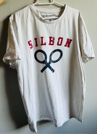 Camiseta Silbon hombre blanca de segunda mano por 12 EUR en Mataró en  WALLAPOP