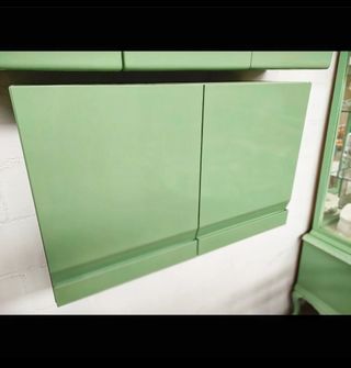 Armario de cocina metálico de 2 puertas