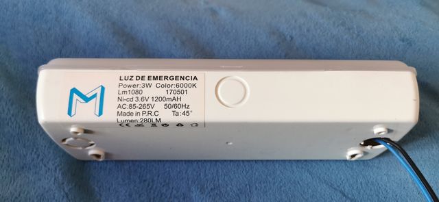 Plafones Led de emergencia 1200ma