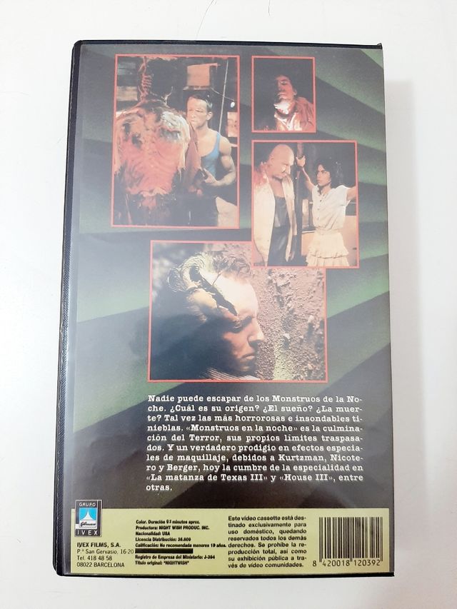 Monstruos En La Noche. VHS