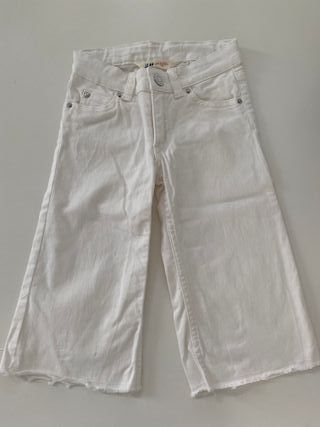 Pantalón culotte sarga blanco H\u0026amp;M 1-2 años de segunda mano por 6 EUR en  A Coruña en WALLAPOP