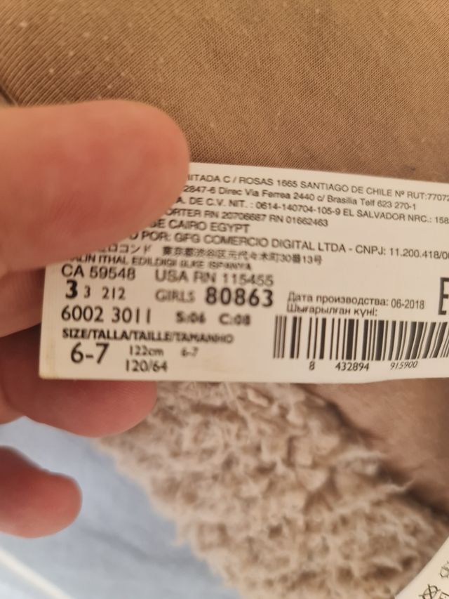 Chaqueta niña 6/7 años