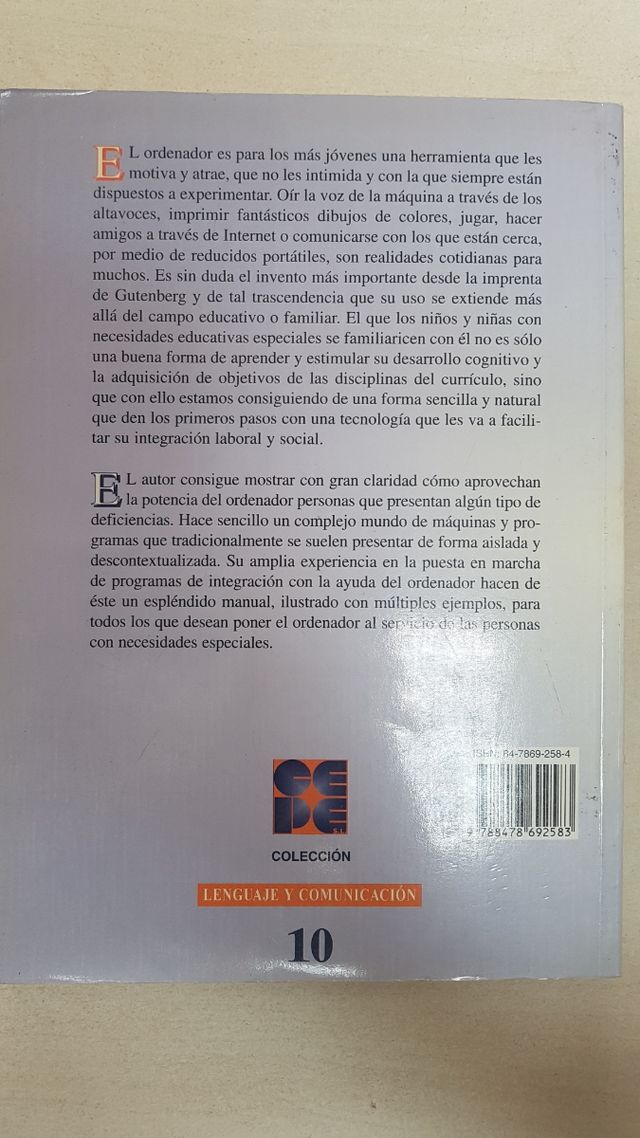 Ordenador y discapacidad.