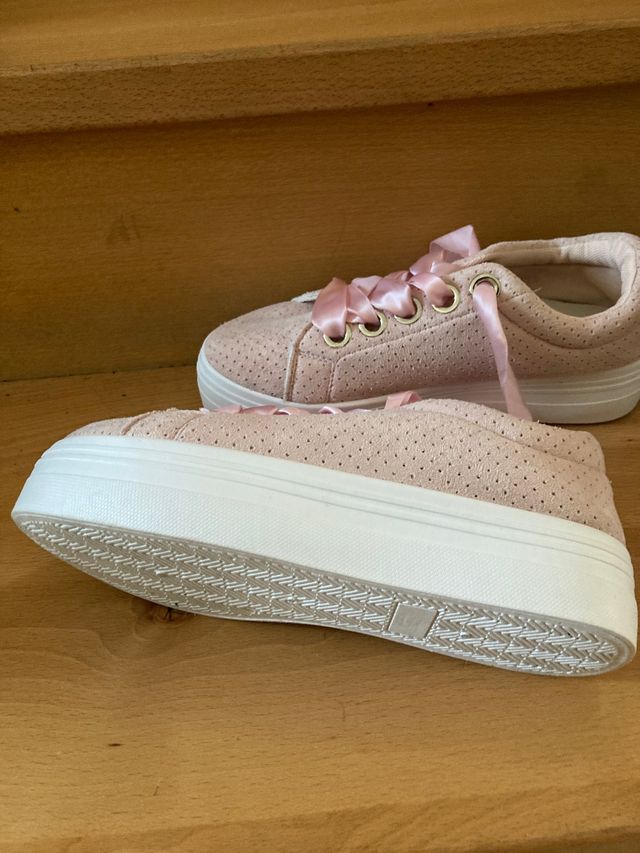 Zapatillas mujer color rosa