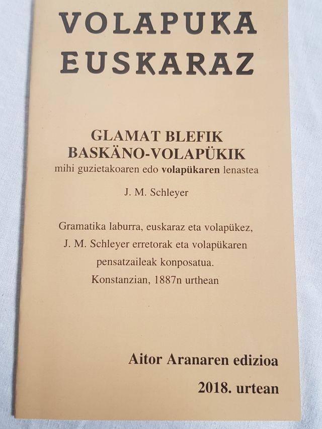 Volapuka euskaraz