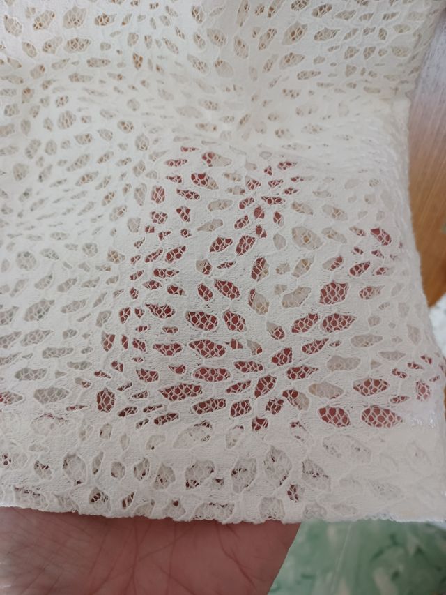 LOCURA HOY! Pantalón blanco encaje Liu jo T.40