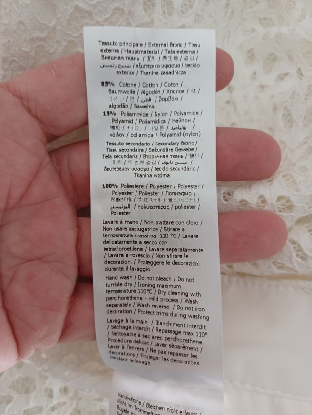 LOCURA HOY! Pantalón blanco encaje Liu jo T.40