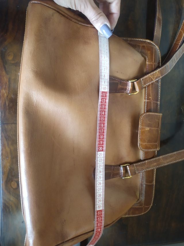 Bolso vintage de cuero genuino Foka