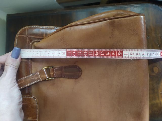 Bolso vintage de cuero genuino Foka